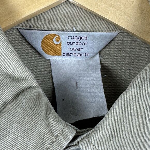 Carhartt Western Pearl Snap Button Up Shirt Long Sleeve Men's Size Large Relaxed - Picture 4 of 5